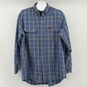 Wrangler Riggs Workwear Shirt Mens XL  Plaid Button Down Long Sleeve Cotton